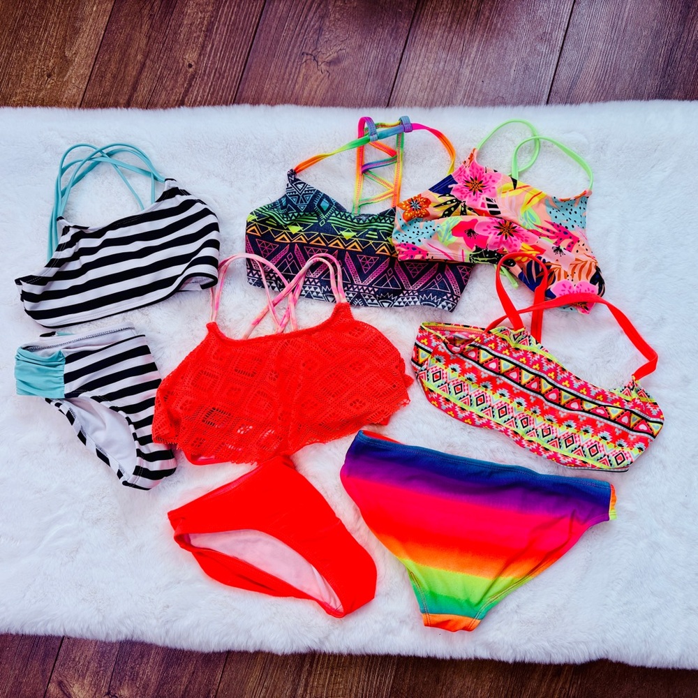 Colorful Girls Swimsuit Set/bundle